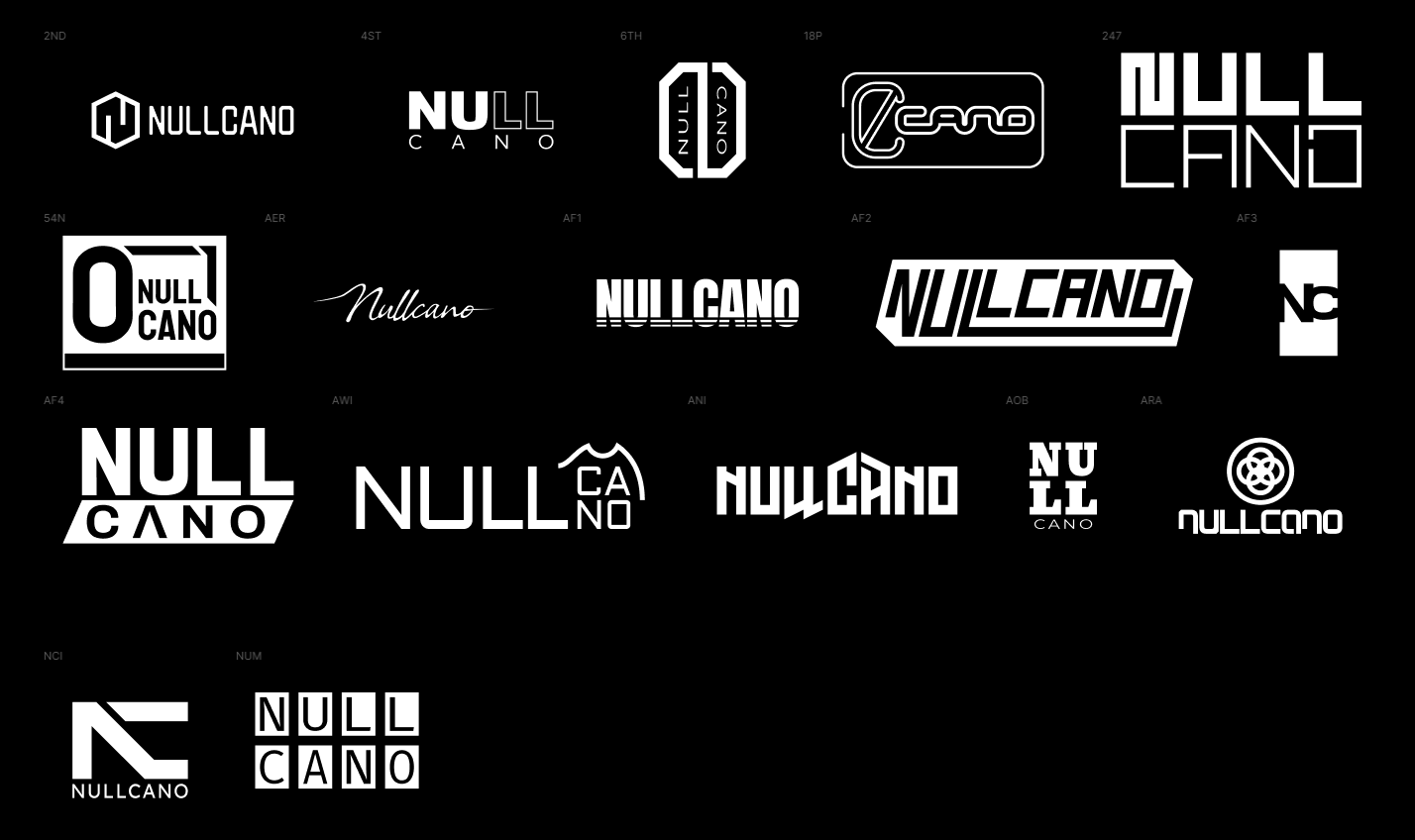 Nullcano Logotypes